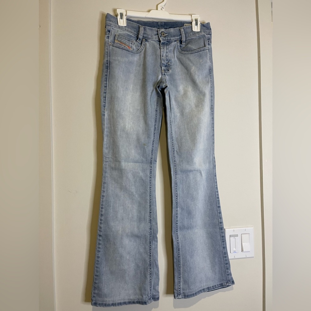 Stretch low boot slim bootcut low waist jeans